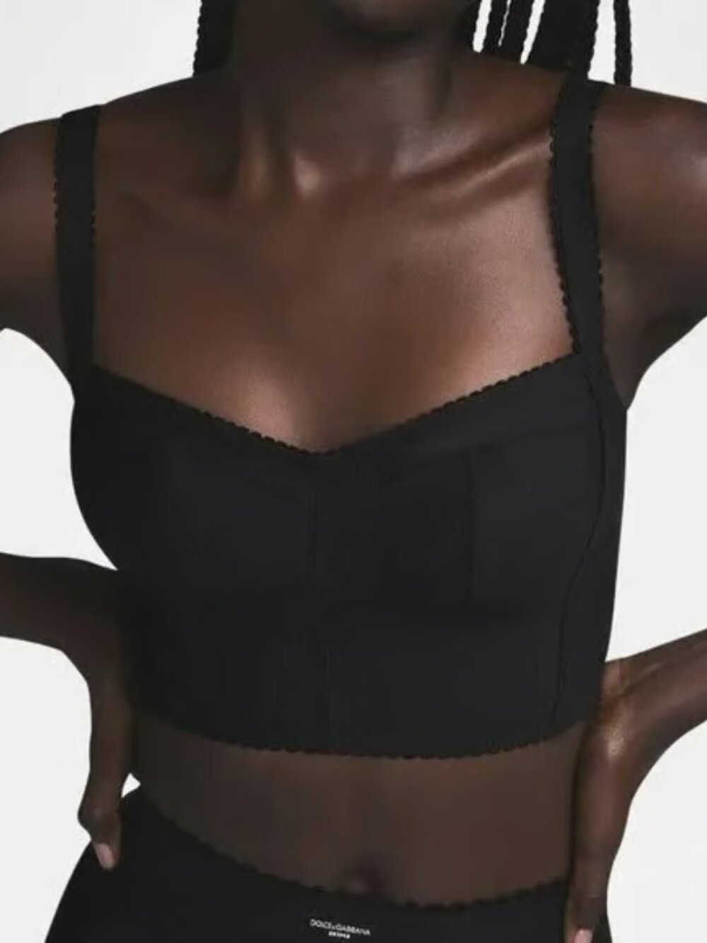 NWT Skims x Dolce & Gabbana Bustier XS in black